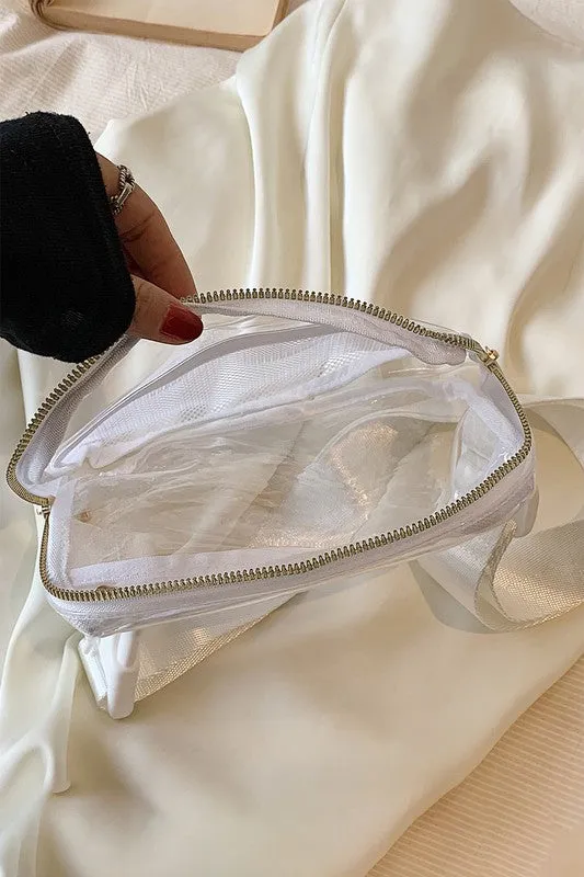 Adjustable Straps Zipper Clear Waist Bag