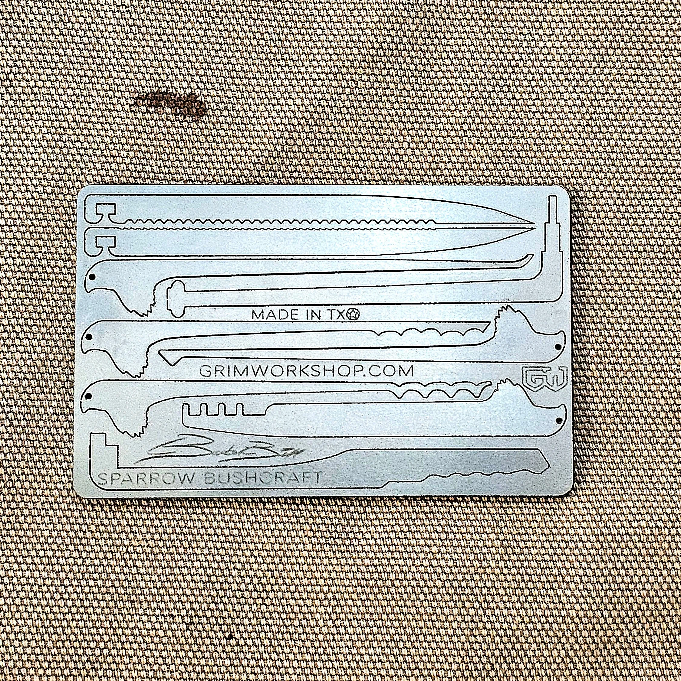 Bill Roque "Sparrow Bushcraft" Signature Survival Card