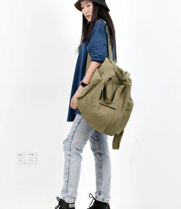 Casual Backpack Simple Large Women Travel Bag Shoulder Bag