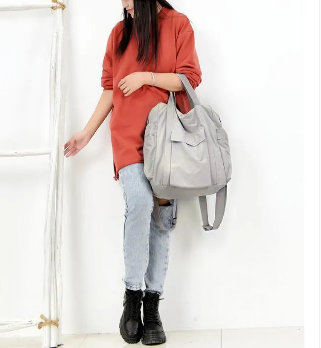 Casual Backpack Simple Large Women Travel Bag Shoulder Bag