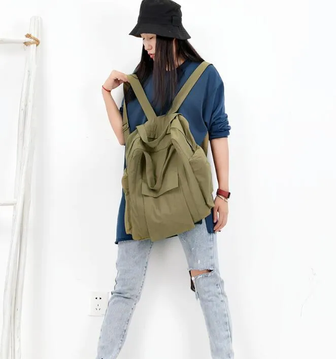 Casual Backpack Simple Large Women Travel Bag Shoulder Bag