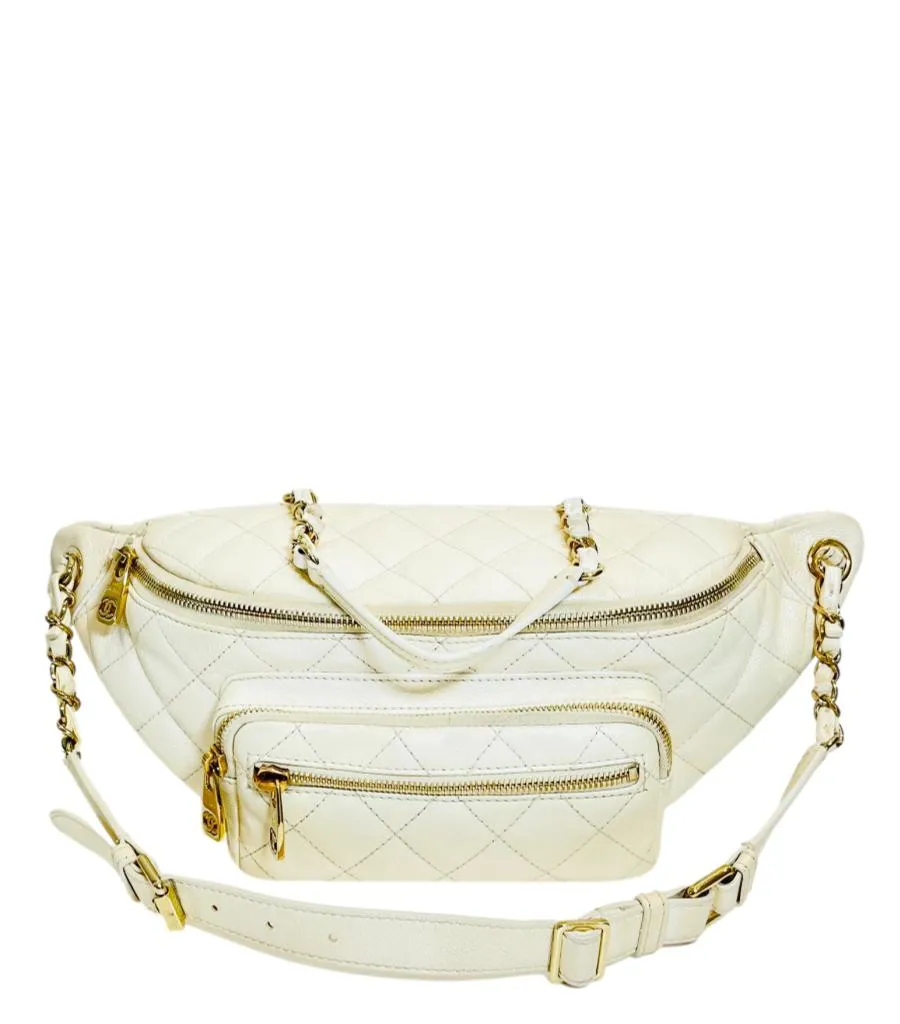 Chanel Iridescent Leather All About Waist Belt Bag