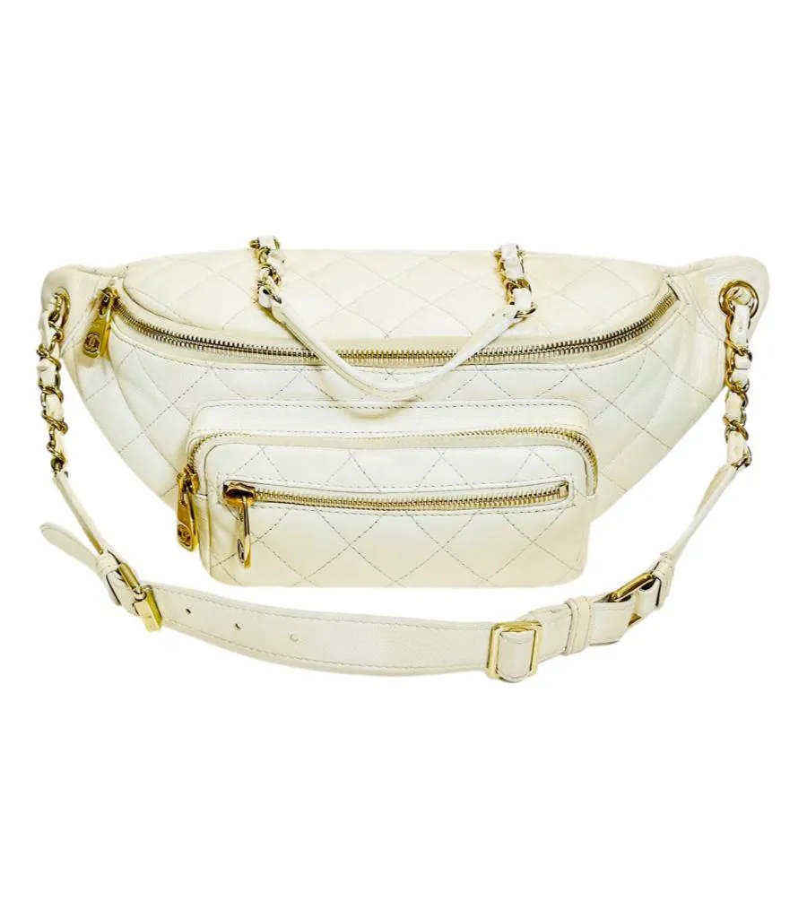 Chanel Iridescent Leather All About Waist Belt Bag