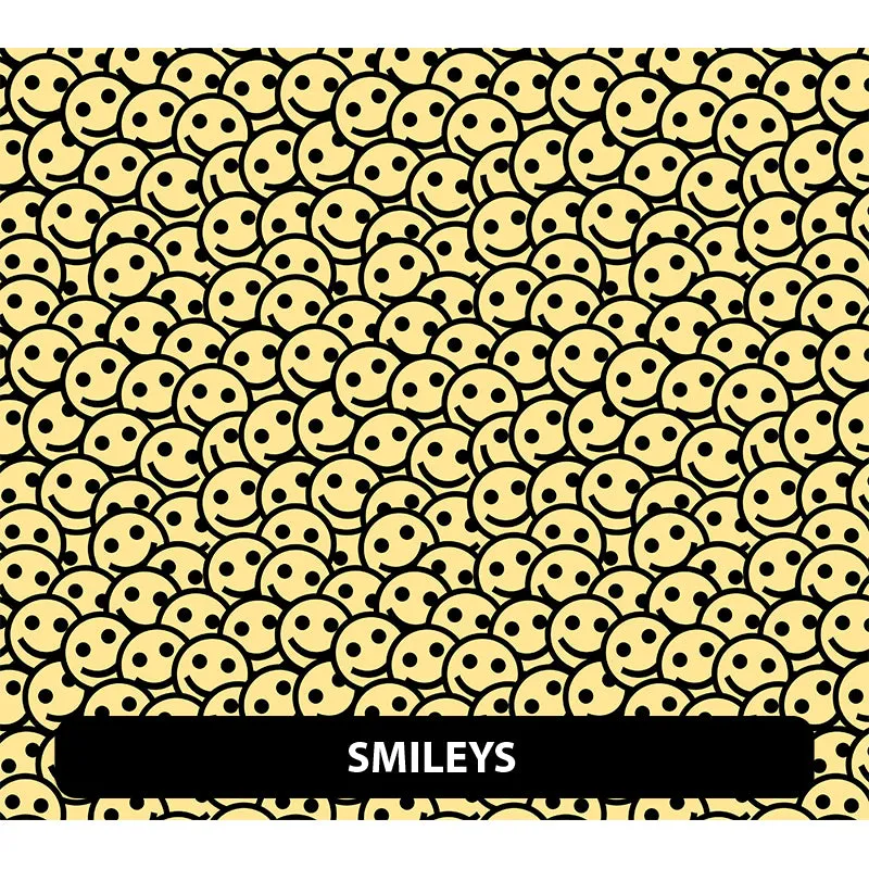 Cute Emoji Orajet 3164 Patterned Adhesive Vinyl (11" x 12")