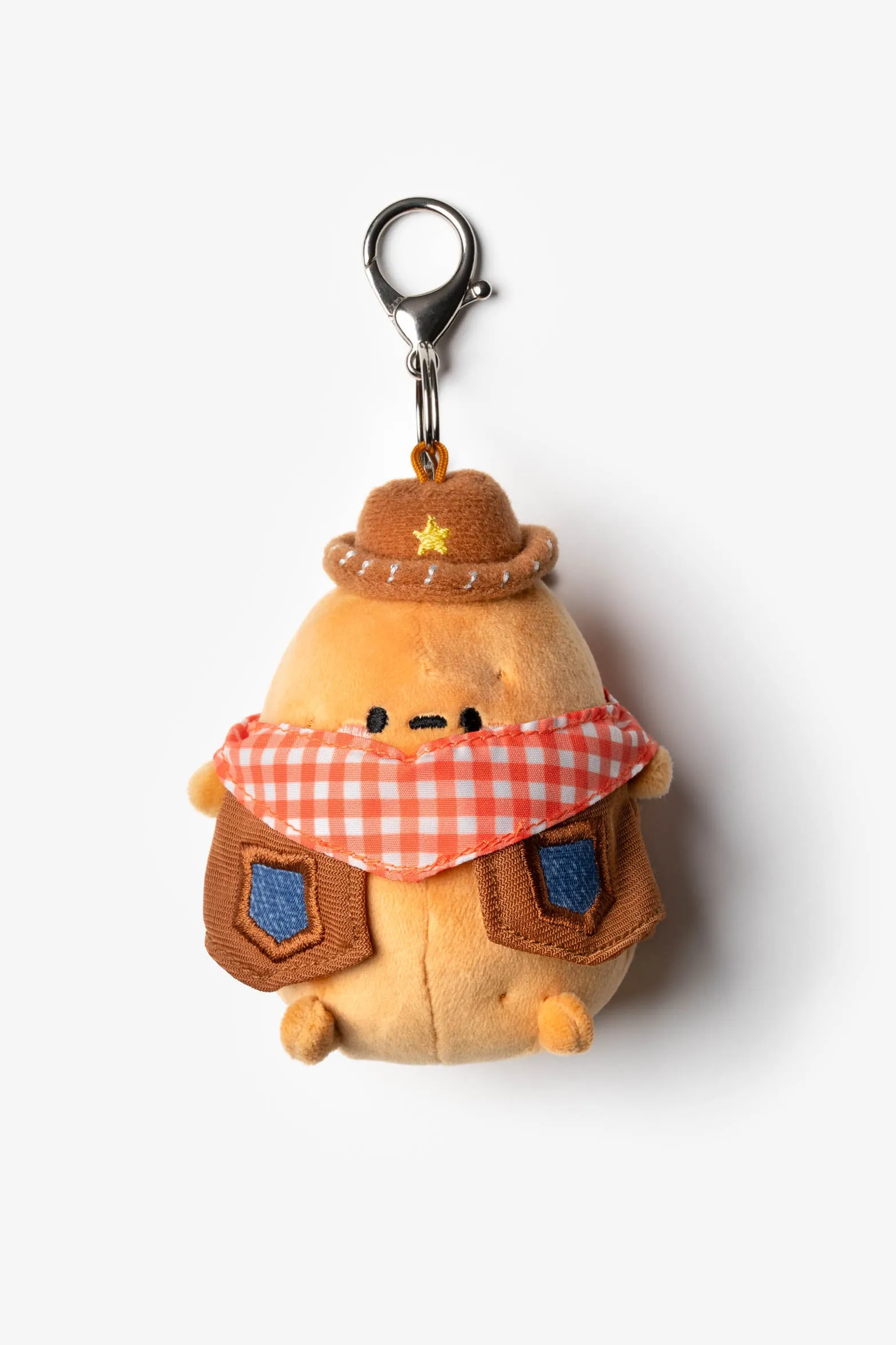 Gingham Cowboy Tayto Potato Bag Charm