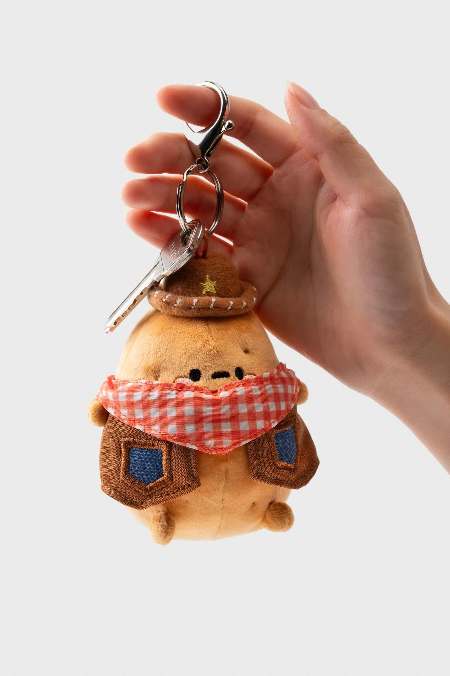 Gingham Cowboy Tayto Potato Bag Charm