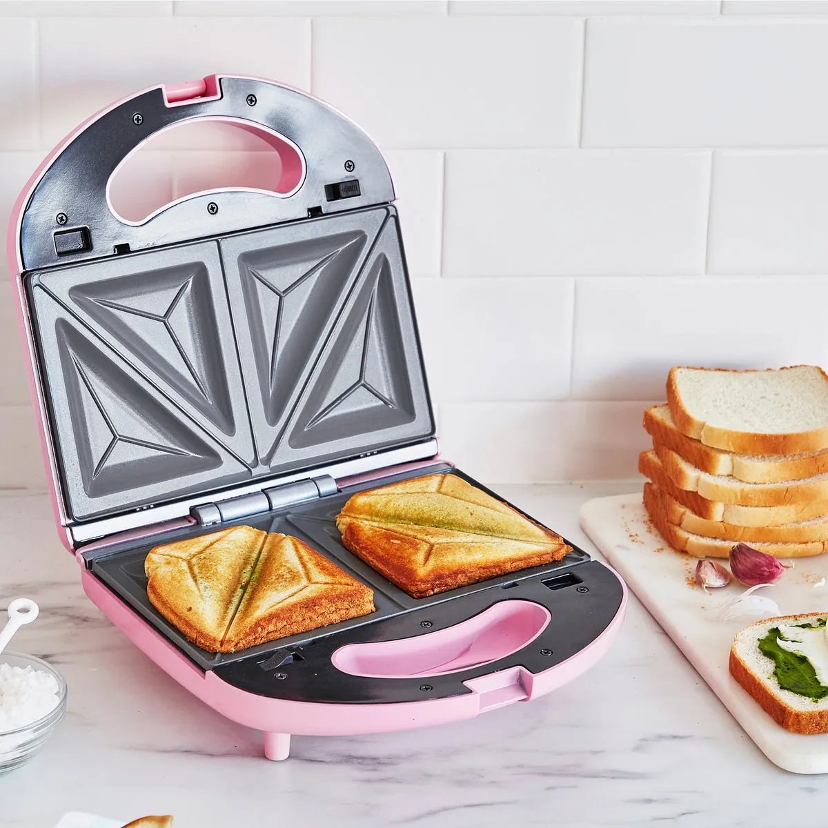 GreenLife Waffle and Sandwich Duo | Pink