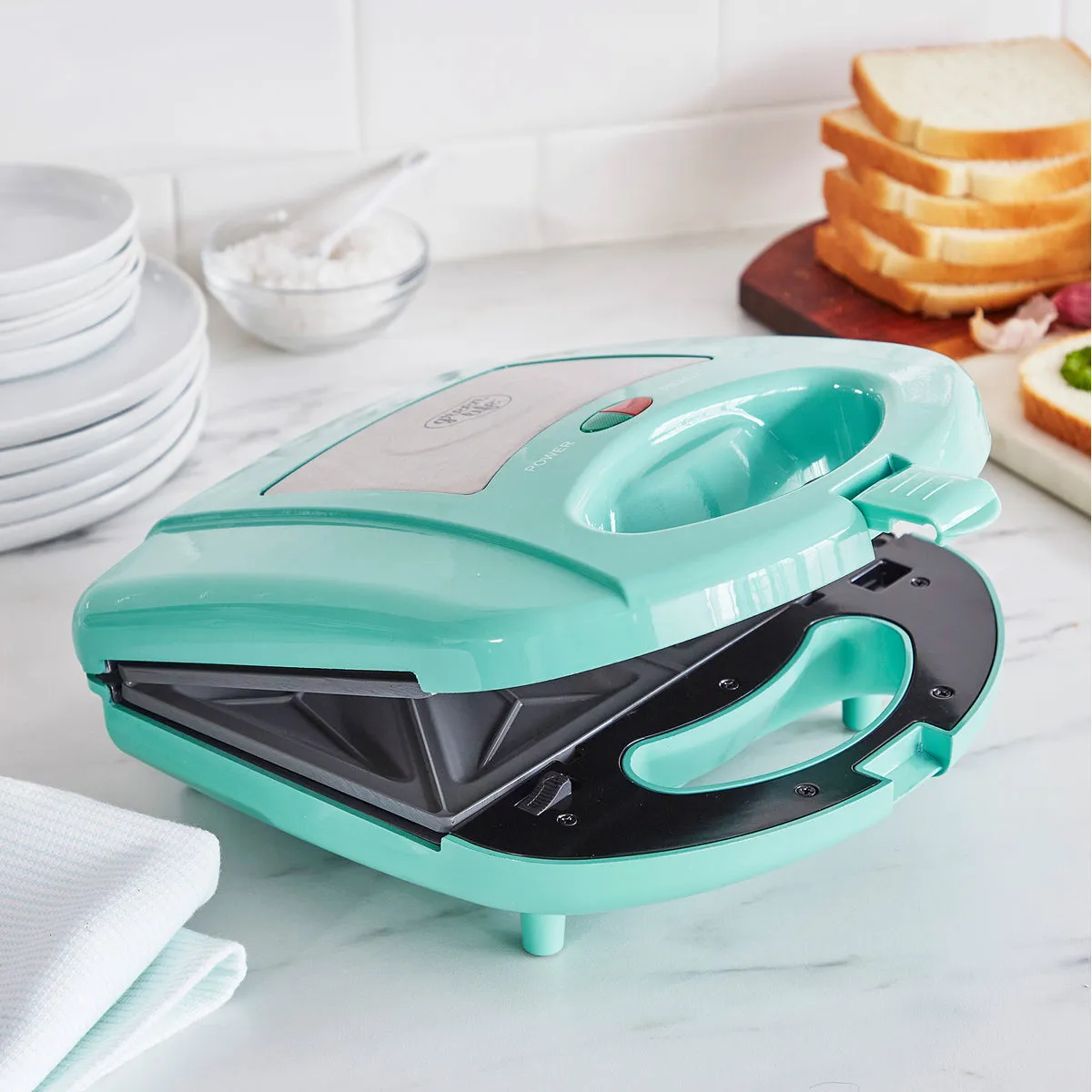 GreenLife Waffle and Sandwich Duo | Turquoise