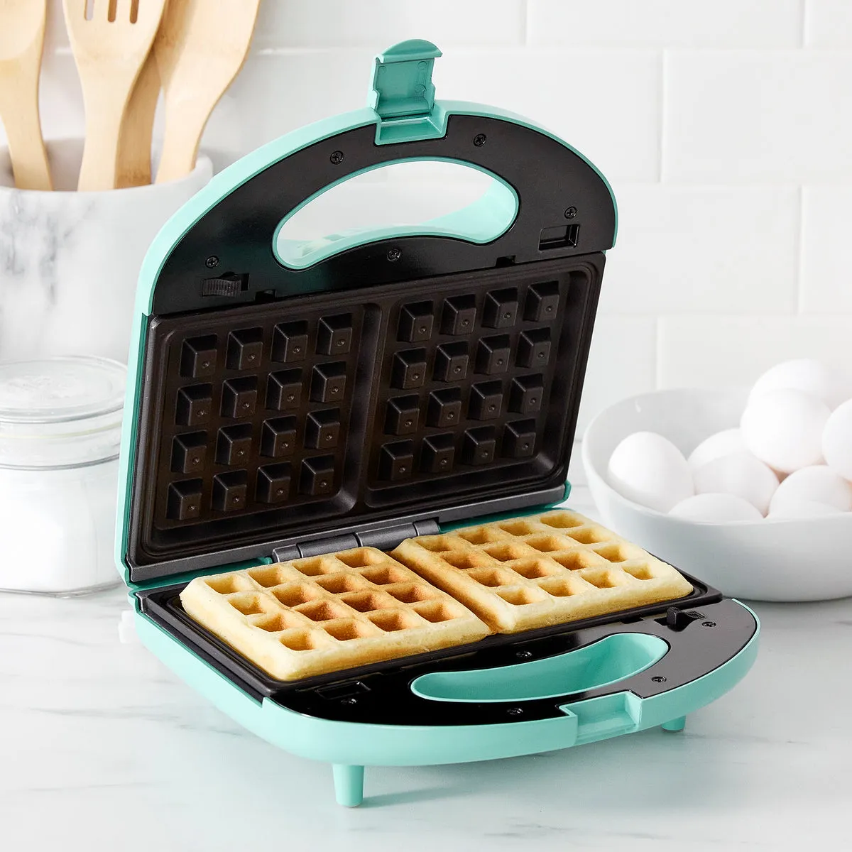 GreenLife Waffle and Sandwich Duo | Turquoise