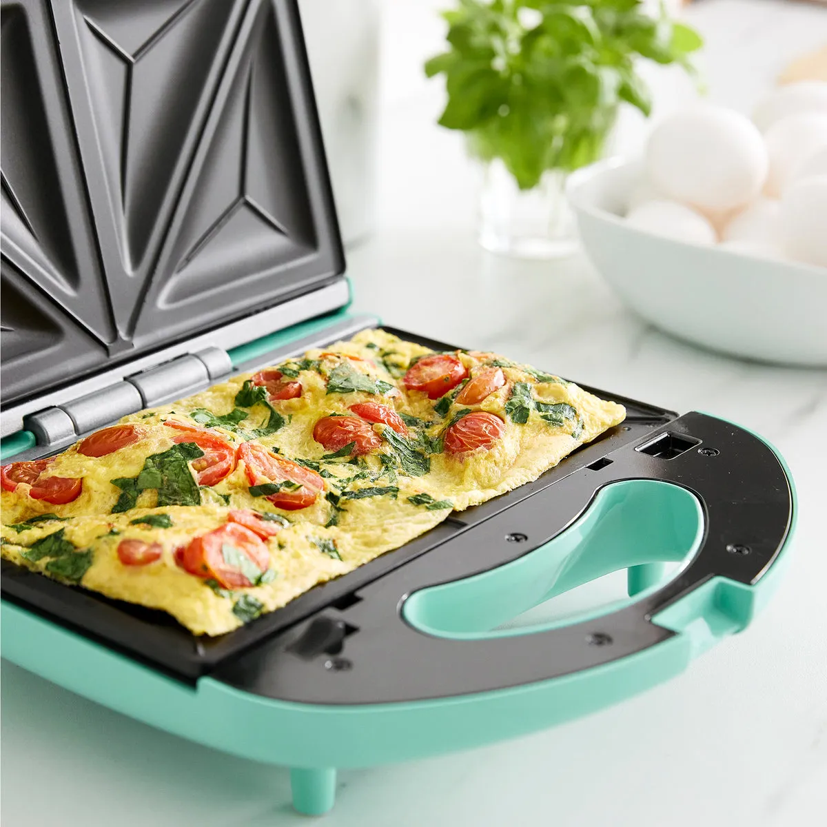 GreenLife Waffle and Sandwich Duo | Turquoise