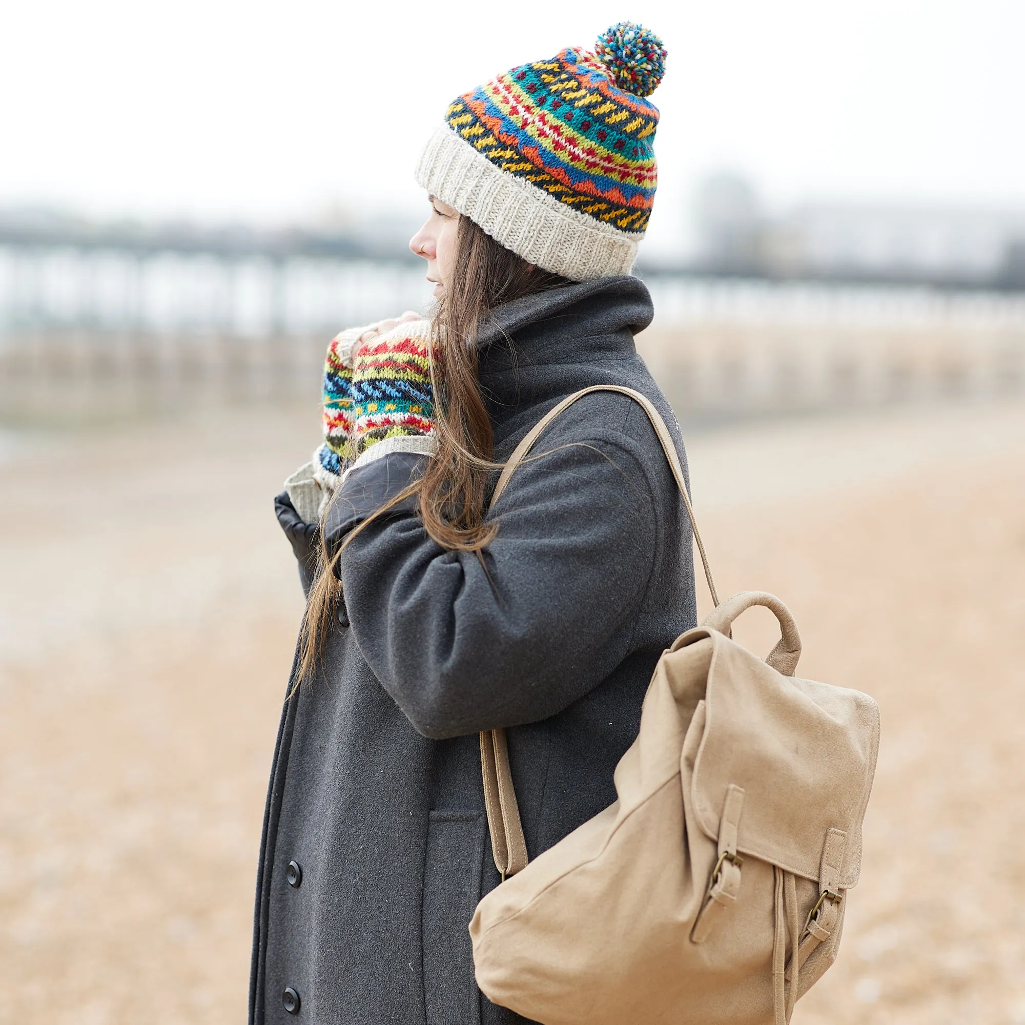 LAKSHYA Unisex Canvas Backpack Vegan 100% Cotton