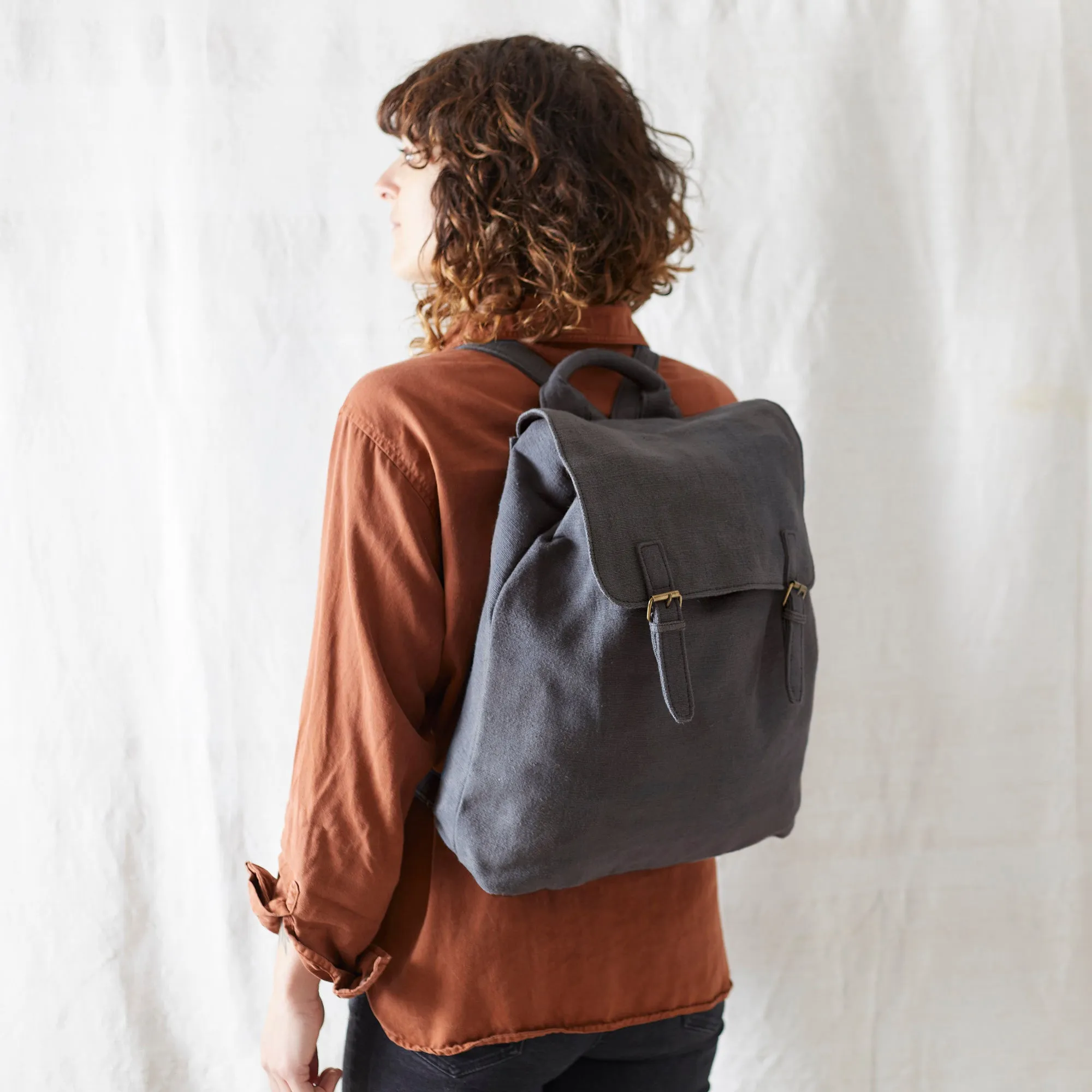 LAKSHYA Unisex Canvas Backpack Vegan 100% Cotton