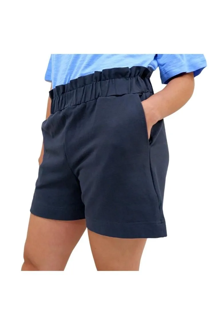 Landmark Hi-Waist Paper Bag Shorts for Girls teens - Gray