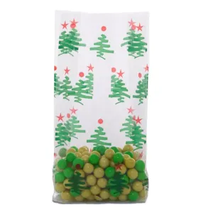 Little Green Trees Decorative Cello Bag