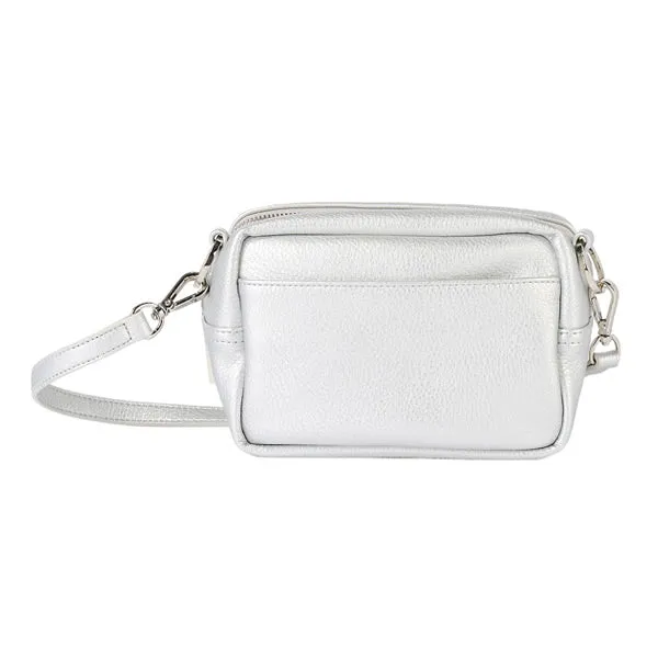 OiOi Playground Cross-Body Bag - Silver Dimple