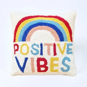 Rainbow Positive Vibes Pillow