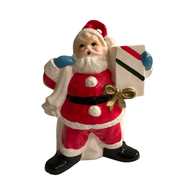 Relpco Vintage Santa with Gift Planter