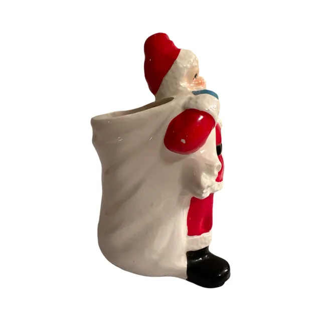 Relpco Vintage Santa with Gift Planter