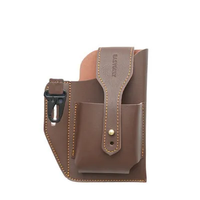 Retro Leather Multifunctional Phone Holder Waist Bag