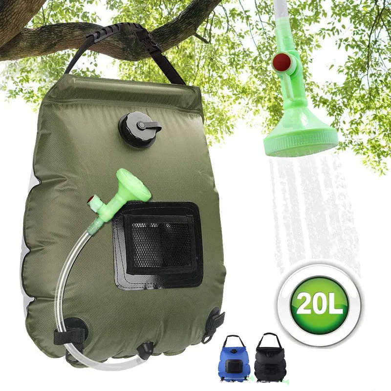 Shower Outdoor Solar Bath Bag Camping Bath Water Storage Bag Portable 20L Bath Water Bag