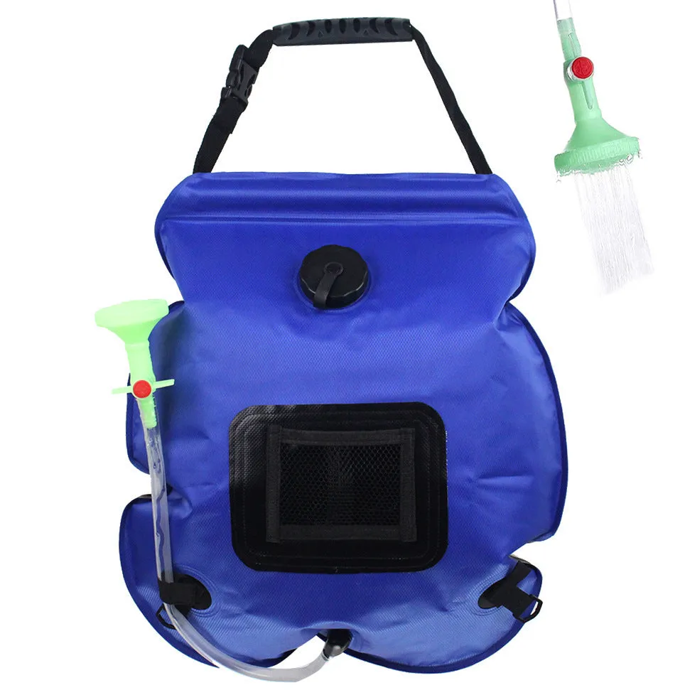 Shower Outdoor Solar Bath Bag Camping Bath Water Storage Bag Portable 20L Bath Water Bag