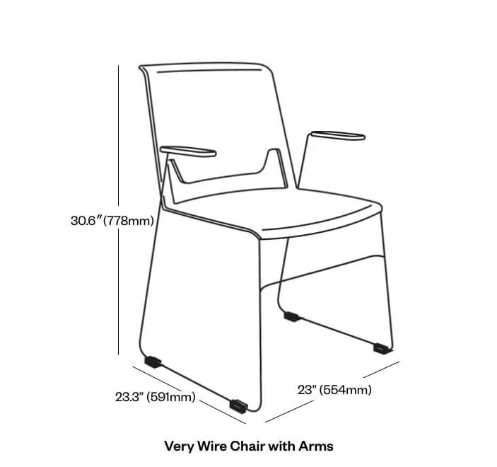 Very Wireframe Stacking Chair