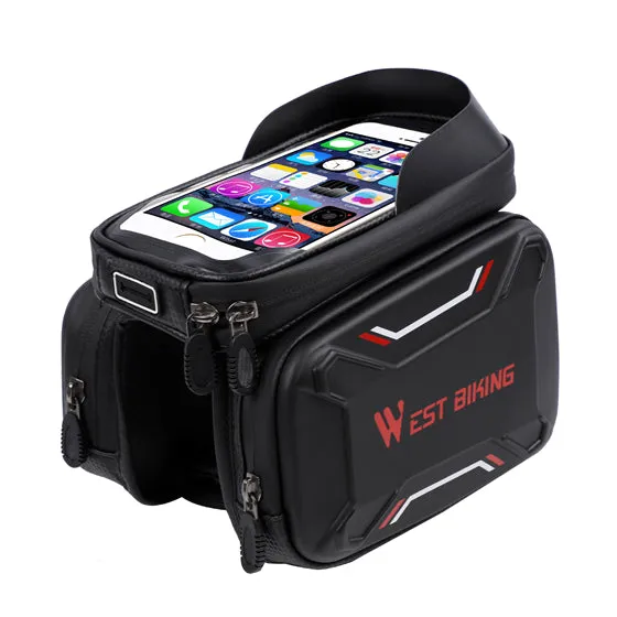 WEST BIKING Bicycle Bags Front Frame High-quality MTB Bike Bag Cycling Accessories Waterproof Screen Touch Top Tube Phone Bag