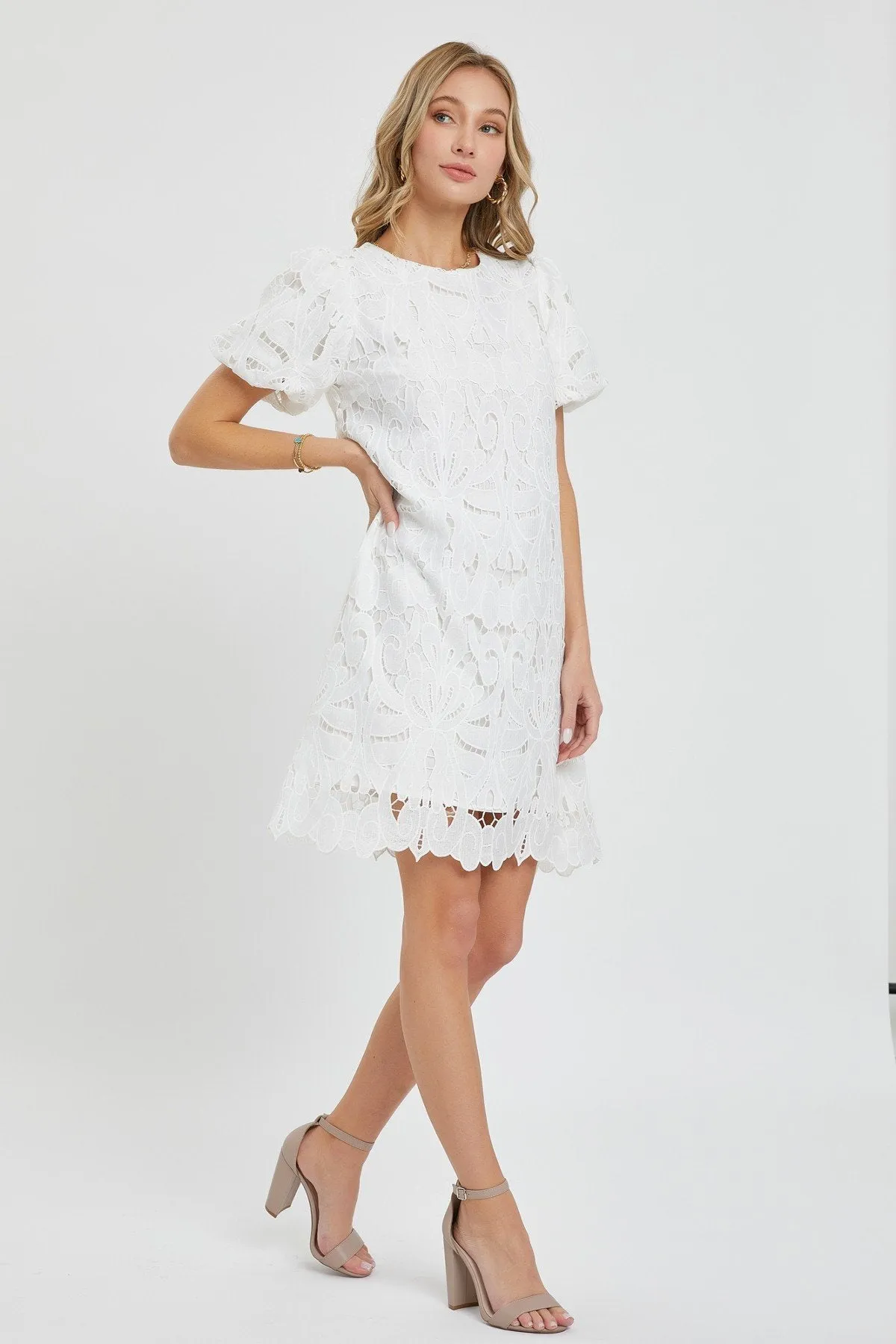 Women's Crochet lace dress-