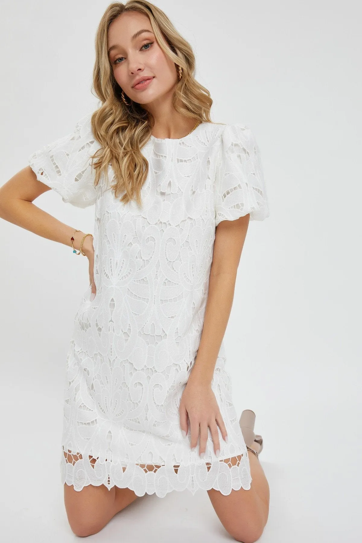 Women's Crochet lace dress-